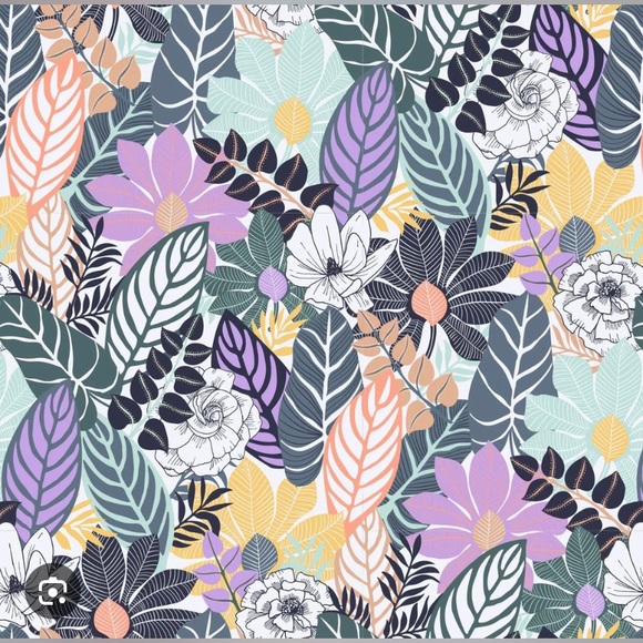 Vera Bradley Oversized Car Tote ✨ Palm Floral | travel XL lilac - Picture 8 of 10